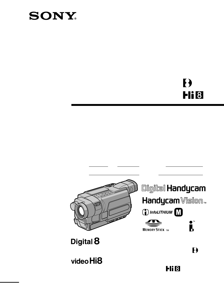 Sony DCR-TRV250 User Manual | 268 pages