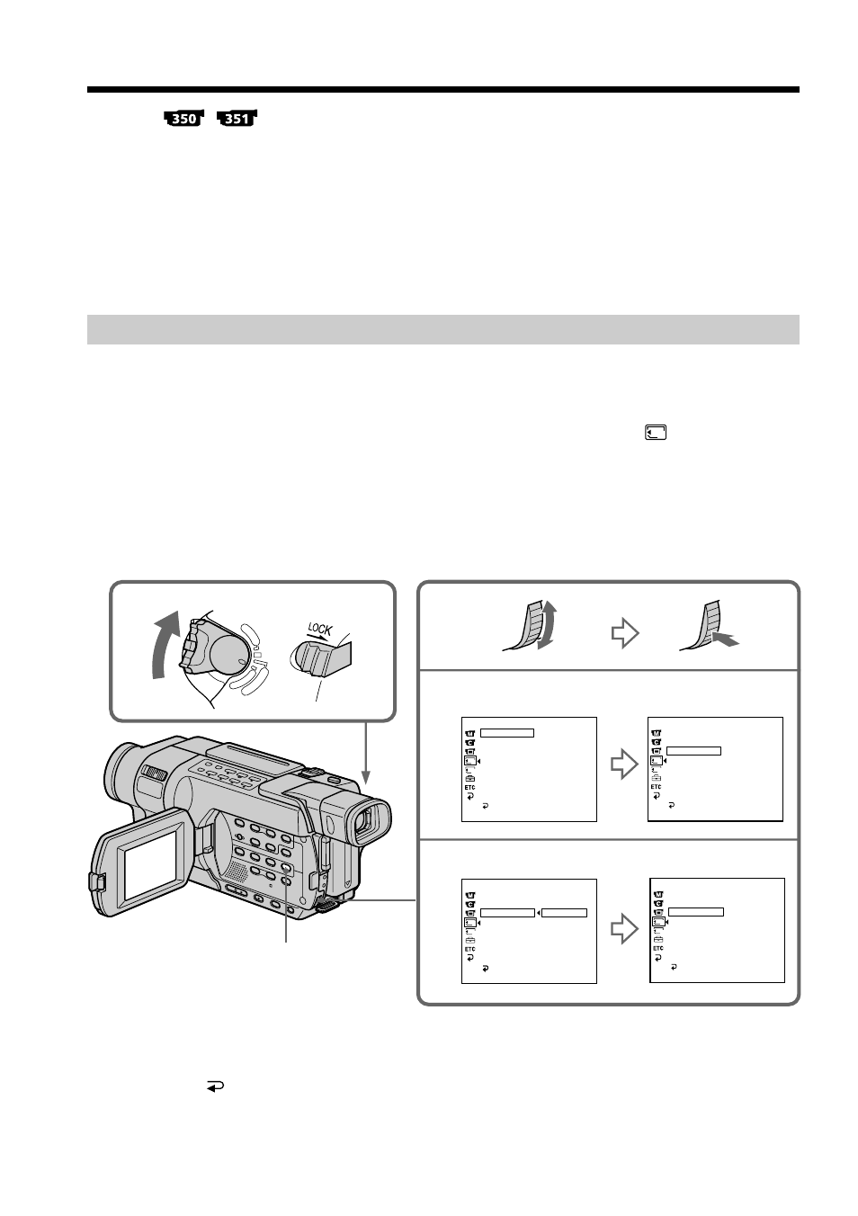 Setting up a folder, Creating a new folder, Press return in step (4) | Menu | Sony DCR-TRV250 User Manual | Page 160 / 268