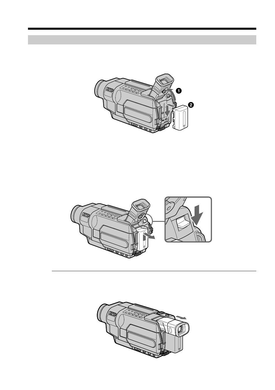 Step 1 preparing the power supply, Installing the battery pack | Sony DCR-TRV250 User Manual | Page 18 / 268