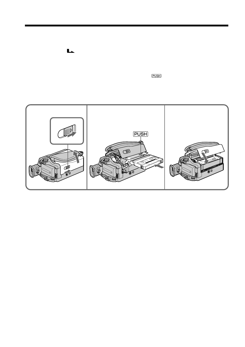 Step 3 inserting a cassette | Sony DCR-TRV250 User Manual | Page 28 / 268