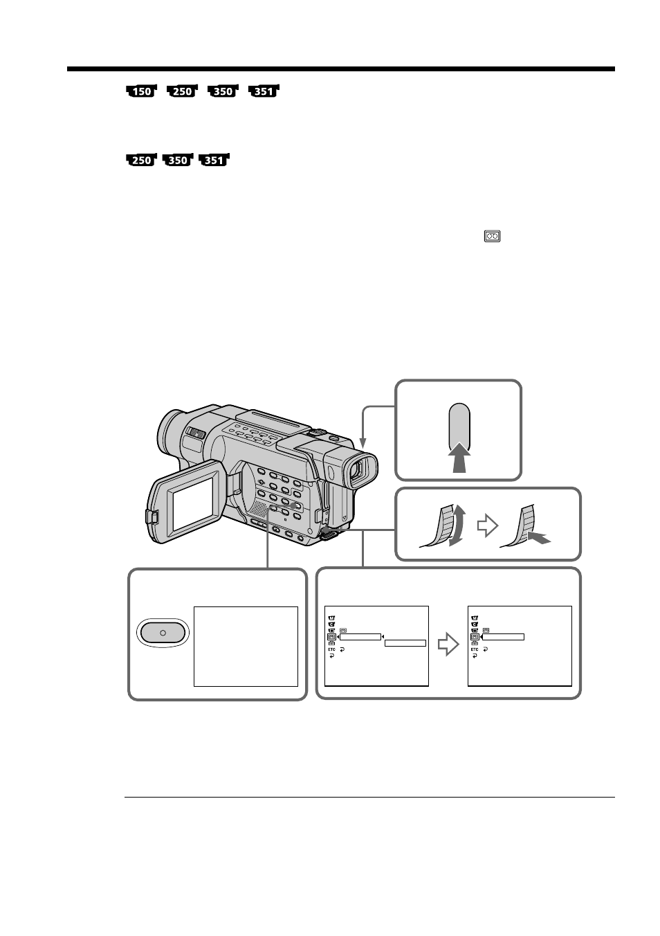 Frame by frame recording – frame recording | Sony DCR-TRV250 User Manual | Page 74 / 268