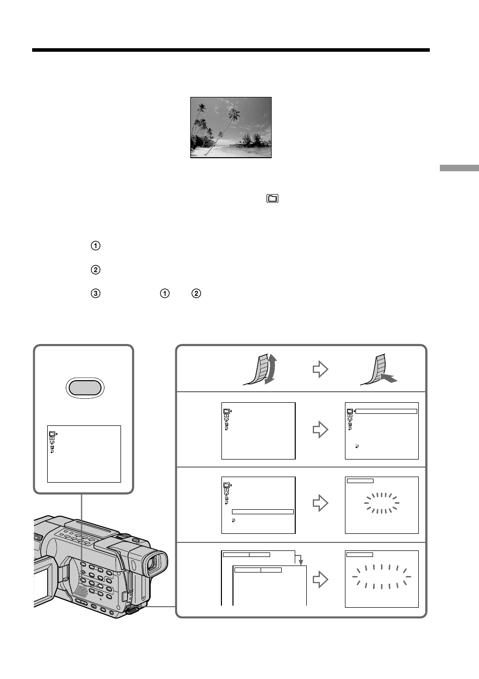Superimposing a title | Sony DCR-TRV250 User Manual | Page 75 / 268