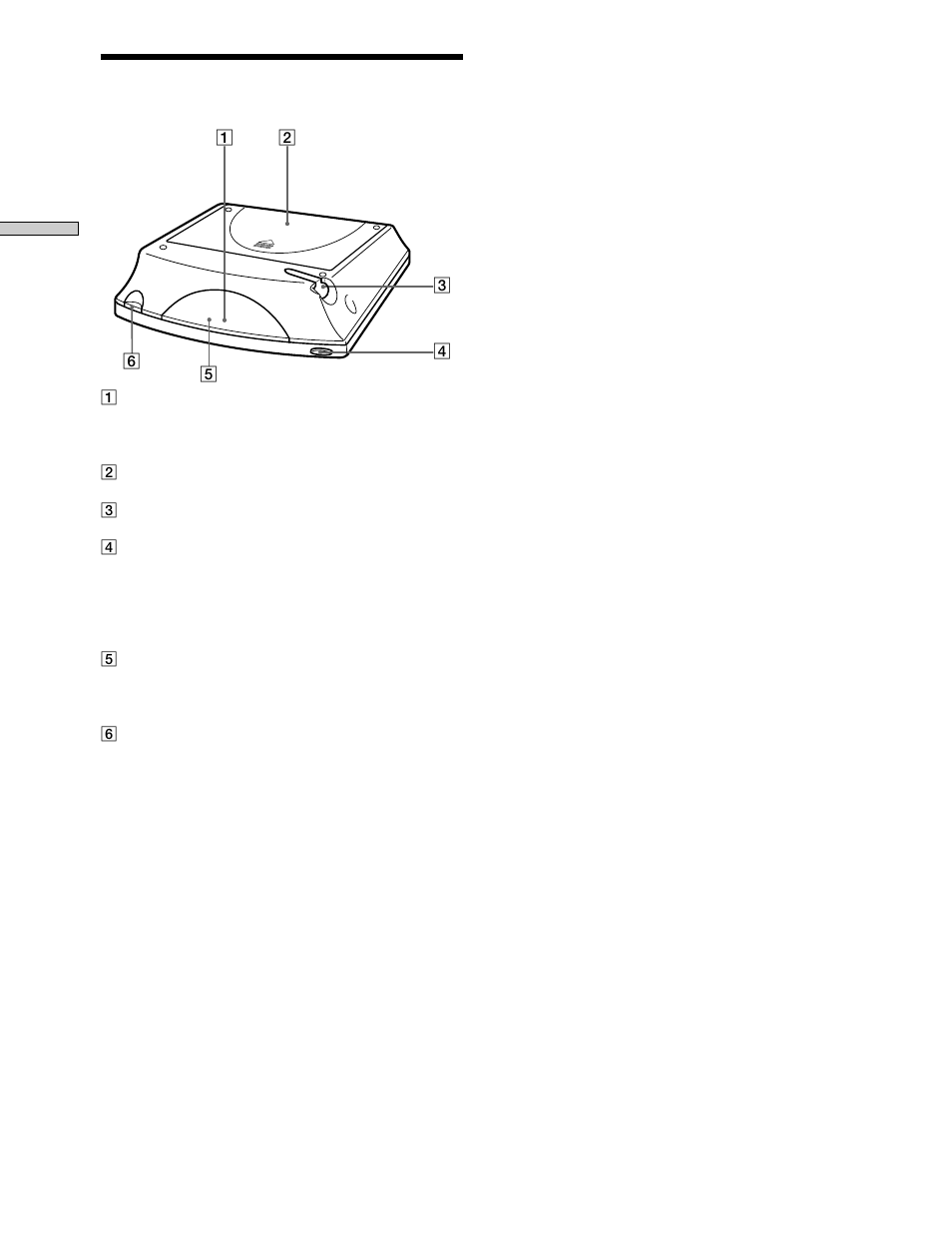 Rear panel | Sony RM-TP503 User Manual | Page 10 / 132