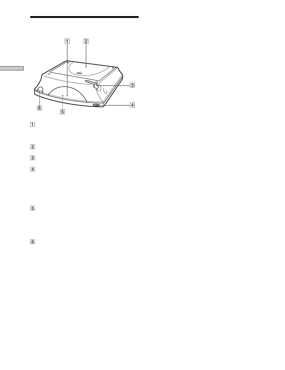 Painel posterior | Sony RM-TP503 User Manual | Page 106 / 132