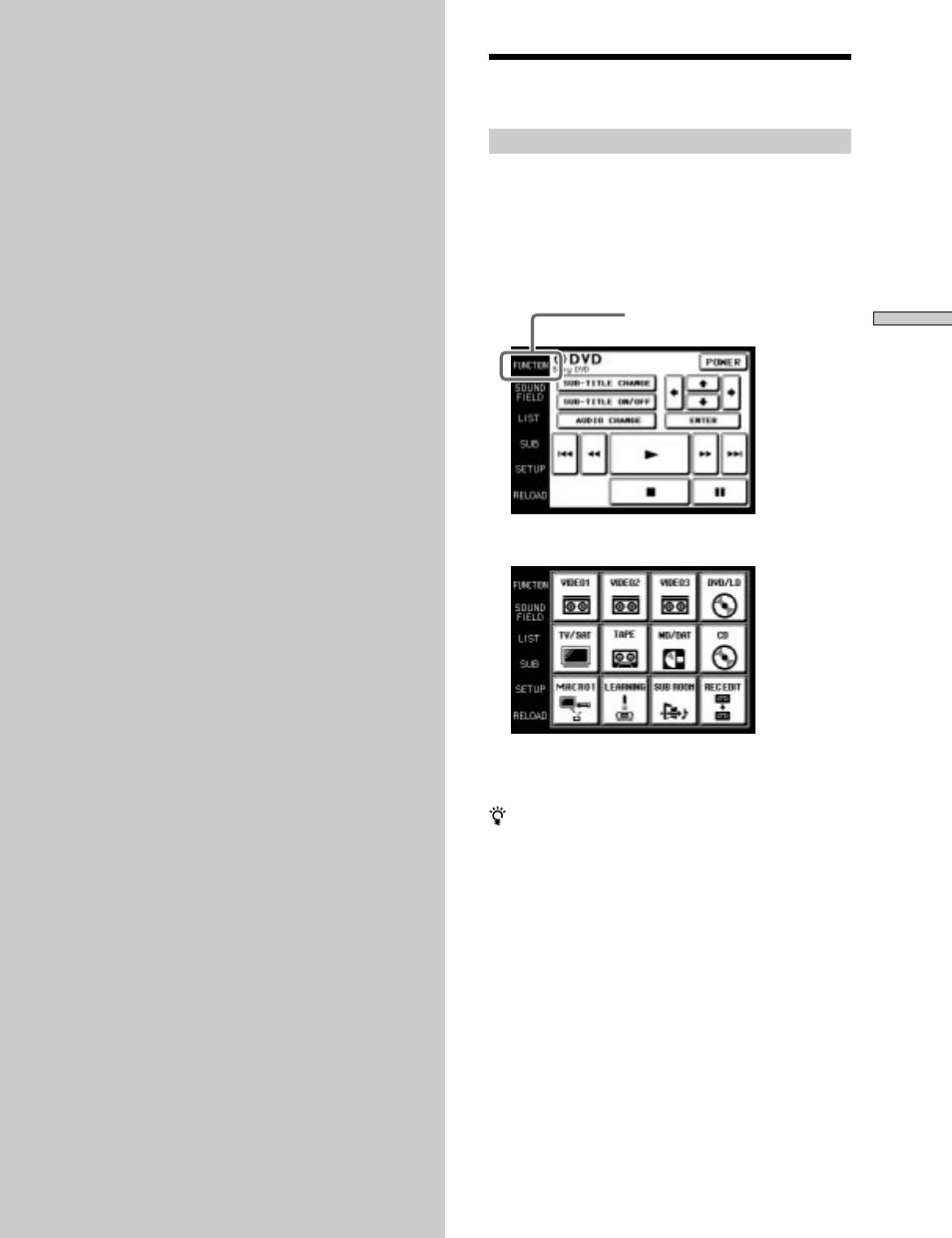 Operation, Basic operations | Sony RM-TP503 User Manual | Page 11 / 132