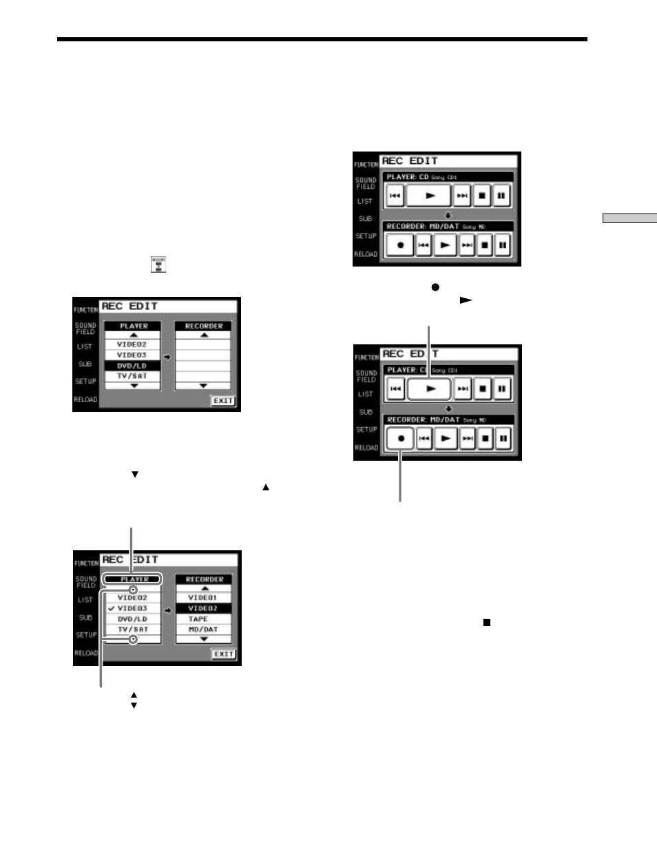Exemplo: gravação de um cd a um md | Sony RM-TP503 User Manual | Page 111 / 132