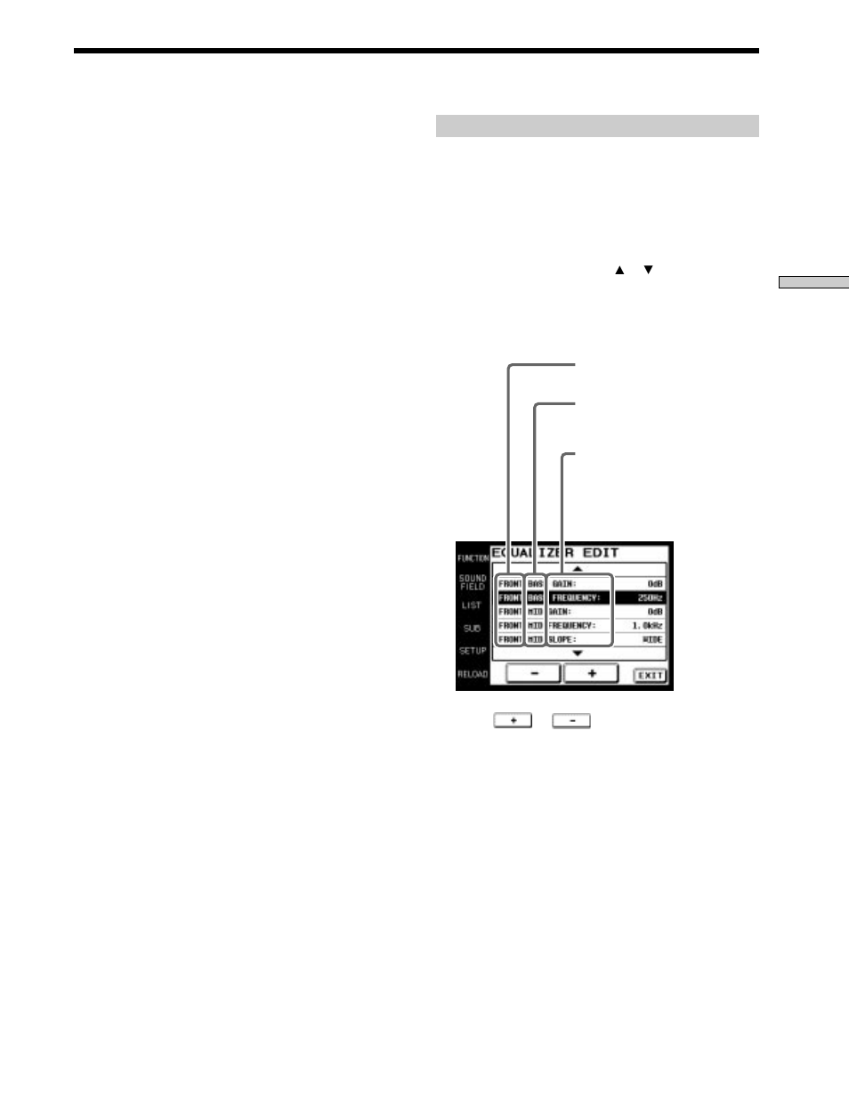 Adjusting sound fields | Sony RM-TP503 User Manual | Page 21 / 132