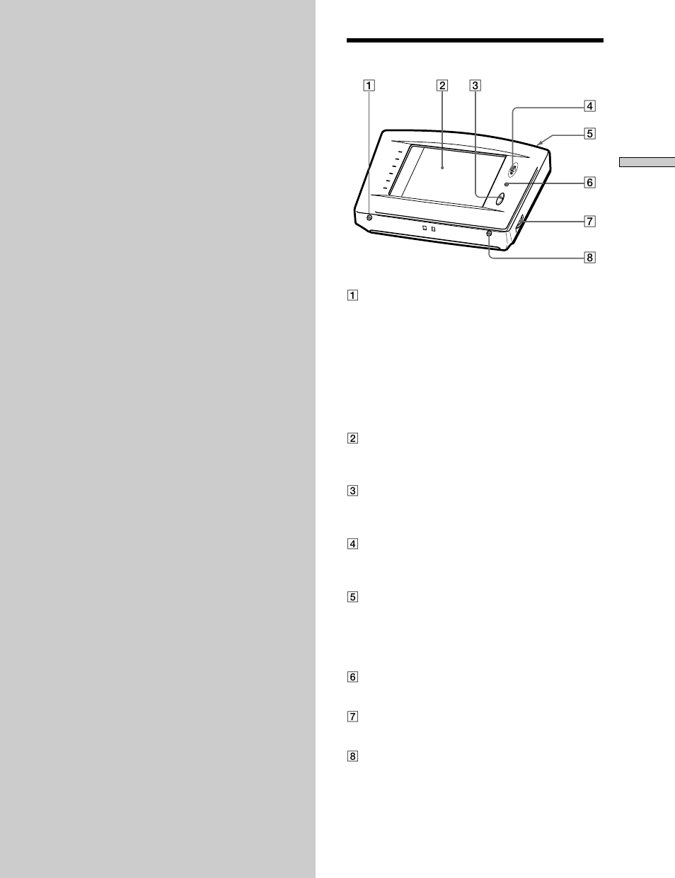 Nomenclature et opérations élémentaires, Panneau avant | Sony RM-TP503 User Manual | Page 41 / 132
