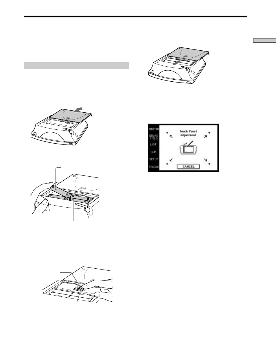 Preparing the commander | Sony RM-TP503 User Manual | Page 5 / 132
