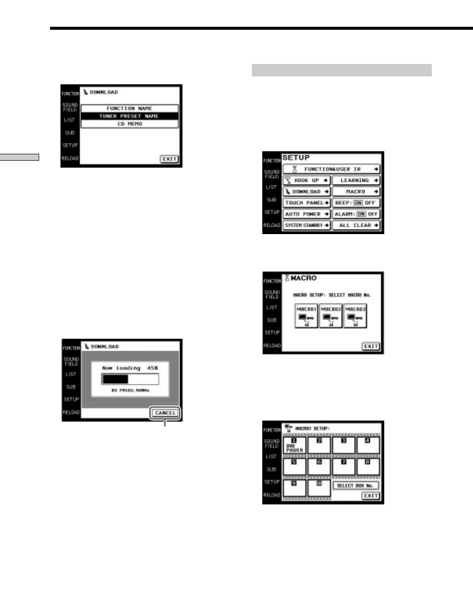 Sony RM-TP503 User Manual | Page 58 / 132