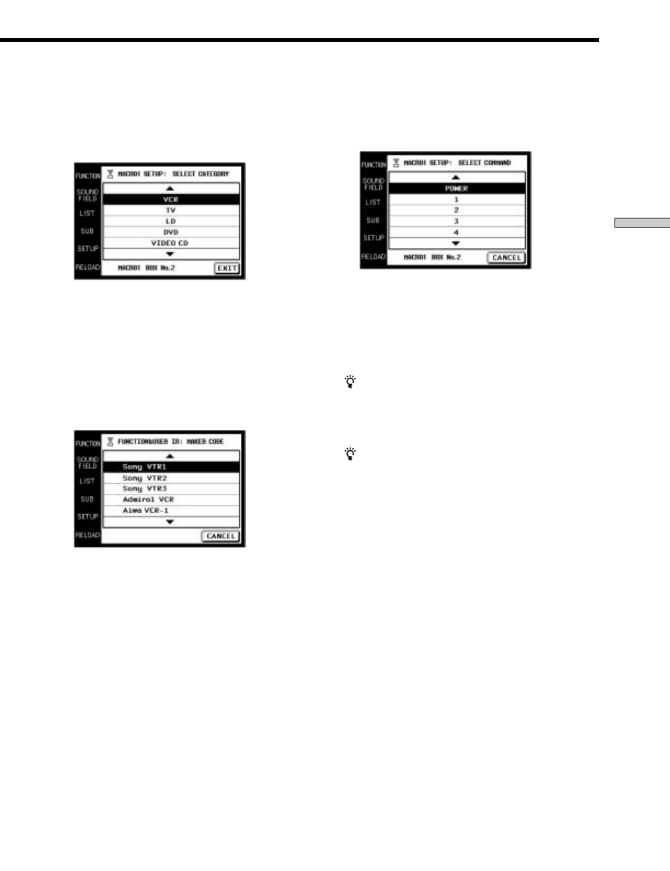 Sony RM-TP503 User Manual | Page 59 / 132