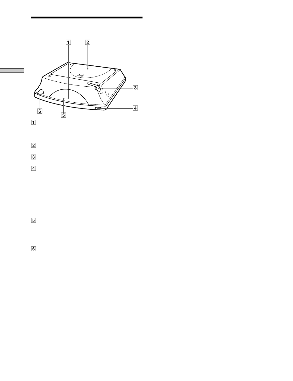 Panel posterior | Sony RM-TP503 User Manual | Page 74 / 132