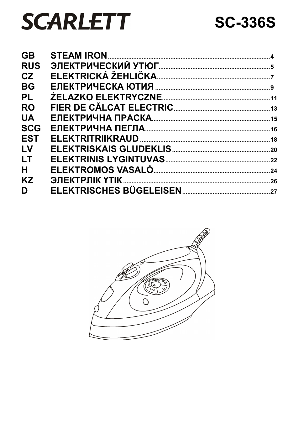 Scarlett SC-336S User Manual | 29 pages