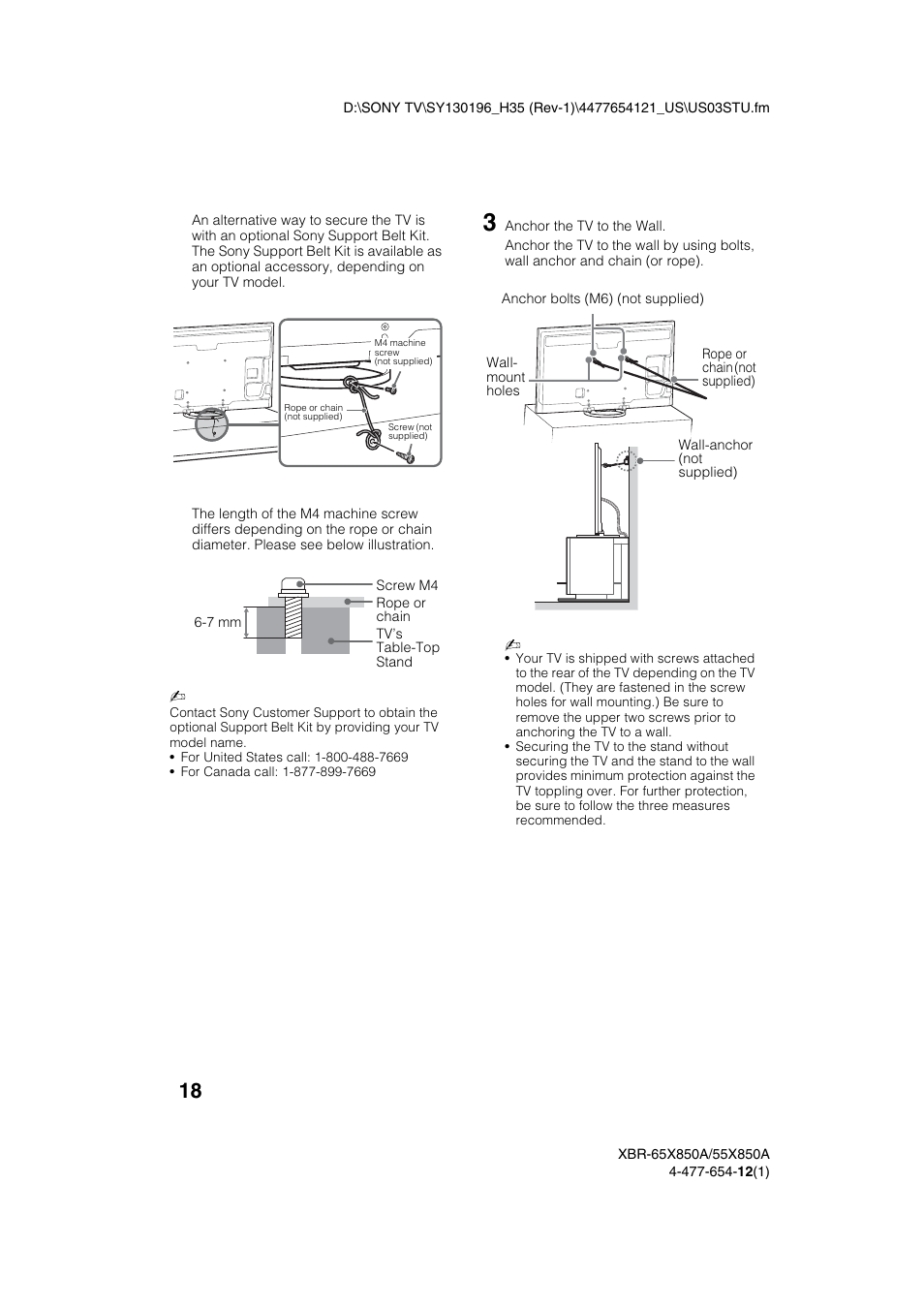 Sony XBR-55X850A User Manual | Page 18 / 36