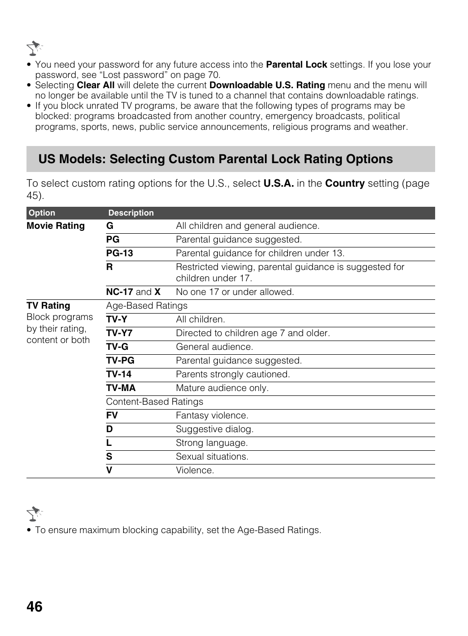 Sony KDL-42EX440 User Manual | Page 46 / 76