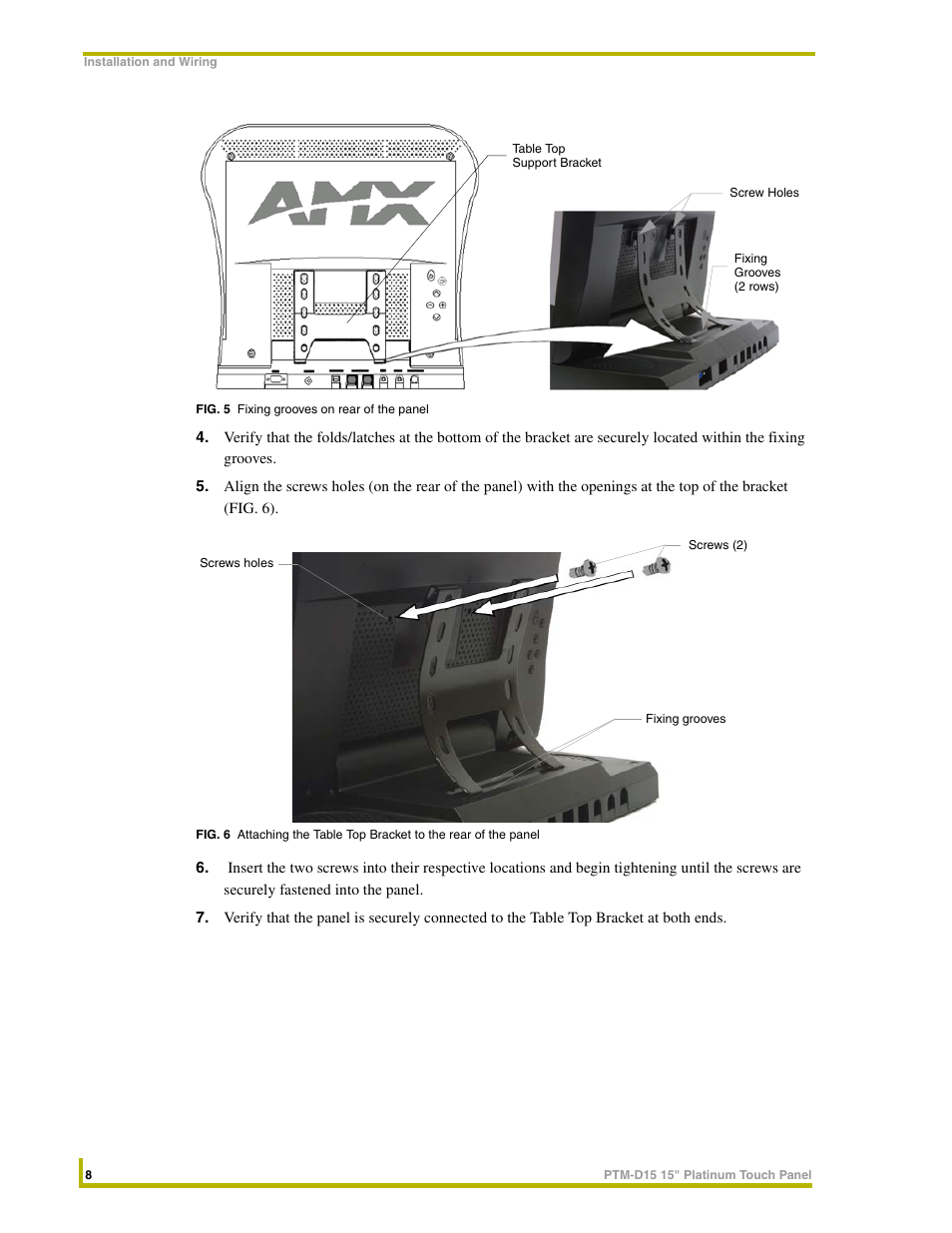 AMX PTM-D15 User Manual | Page 14 / 42