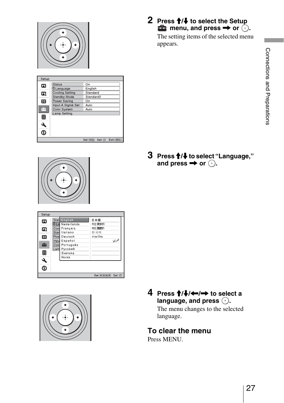 Sony VPL-VW200 User Manual | Page 27 / 88