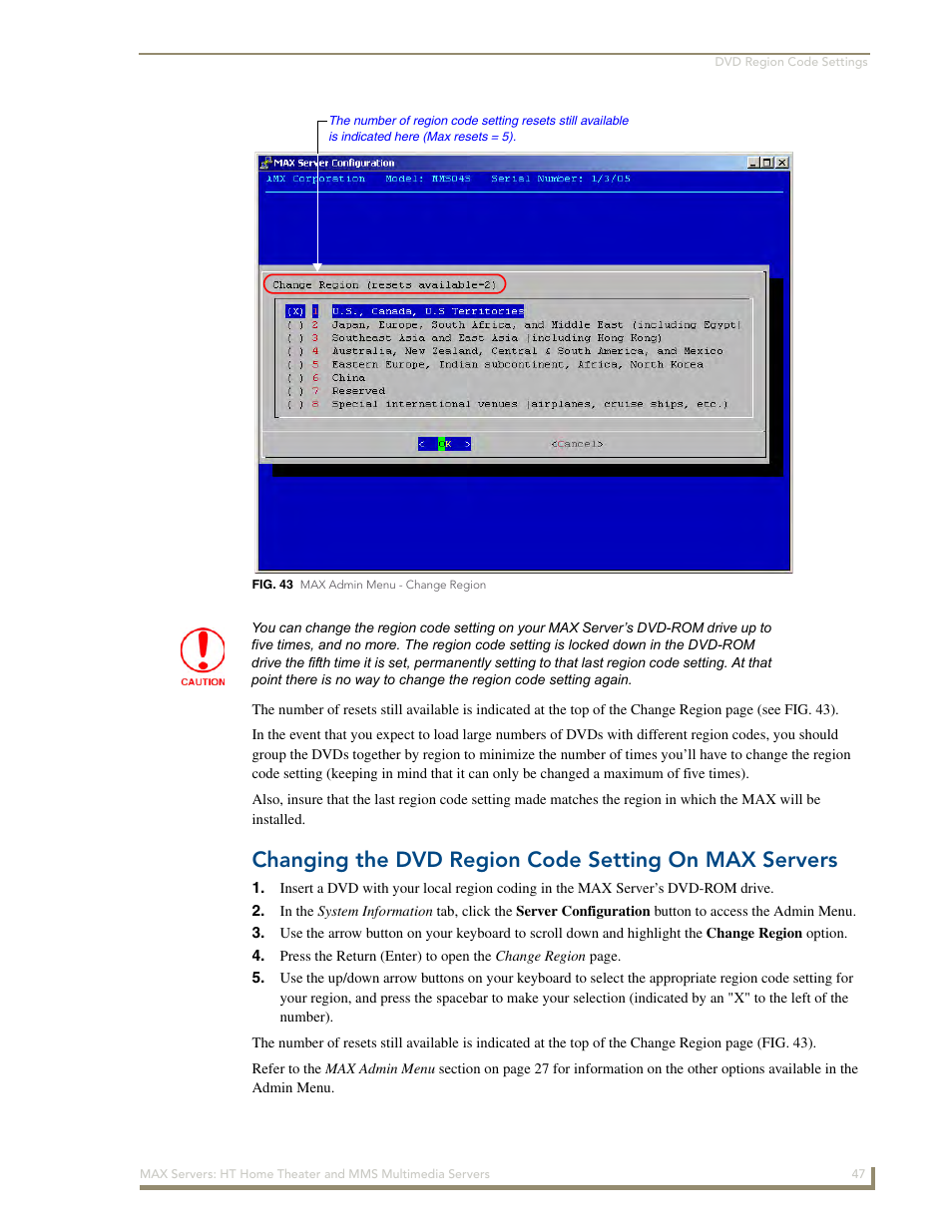 AMX MAX Servers User Manual | Page 53 / 80