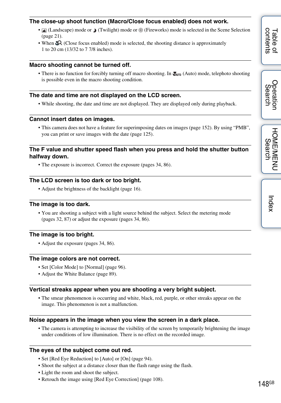 Sony DSC-T700 User Manual | Page 148 / 170