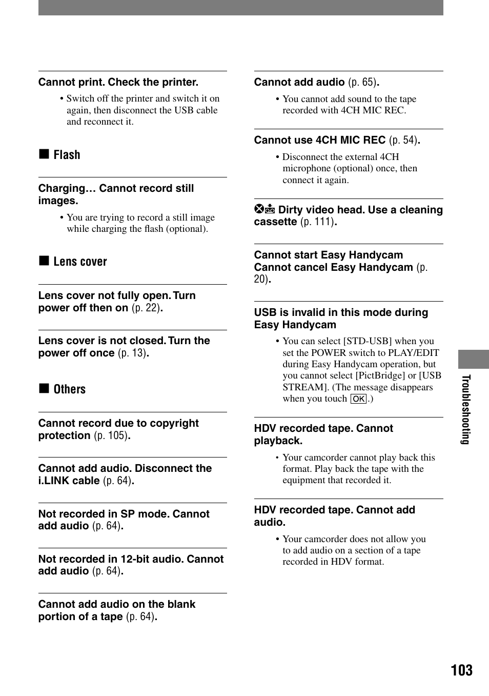 Sony DCR-HC90 User Manual | Page 103 / 123