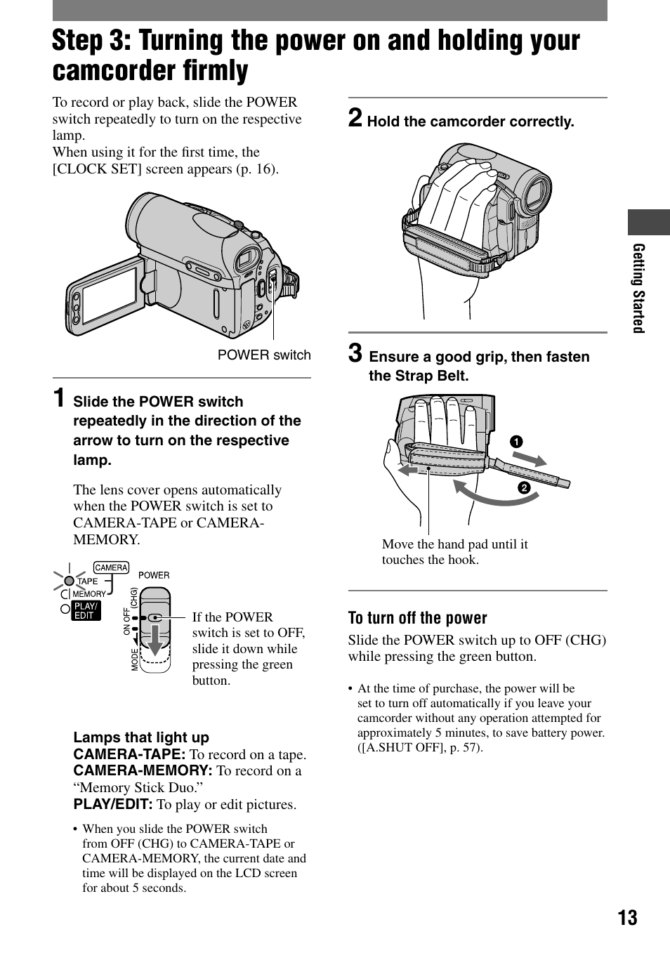 Sony DCR-HC90 User Manual | Page 13 / 123