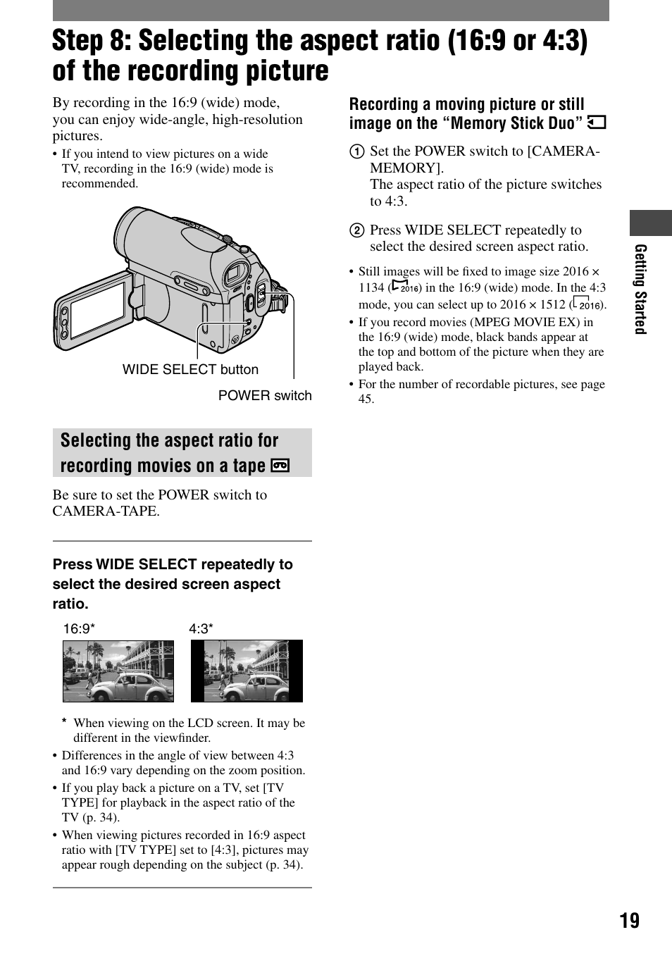 Sony DCR-HC90 User Manual | Page 19 / 123