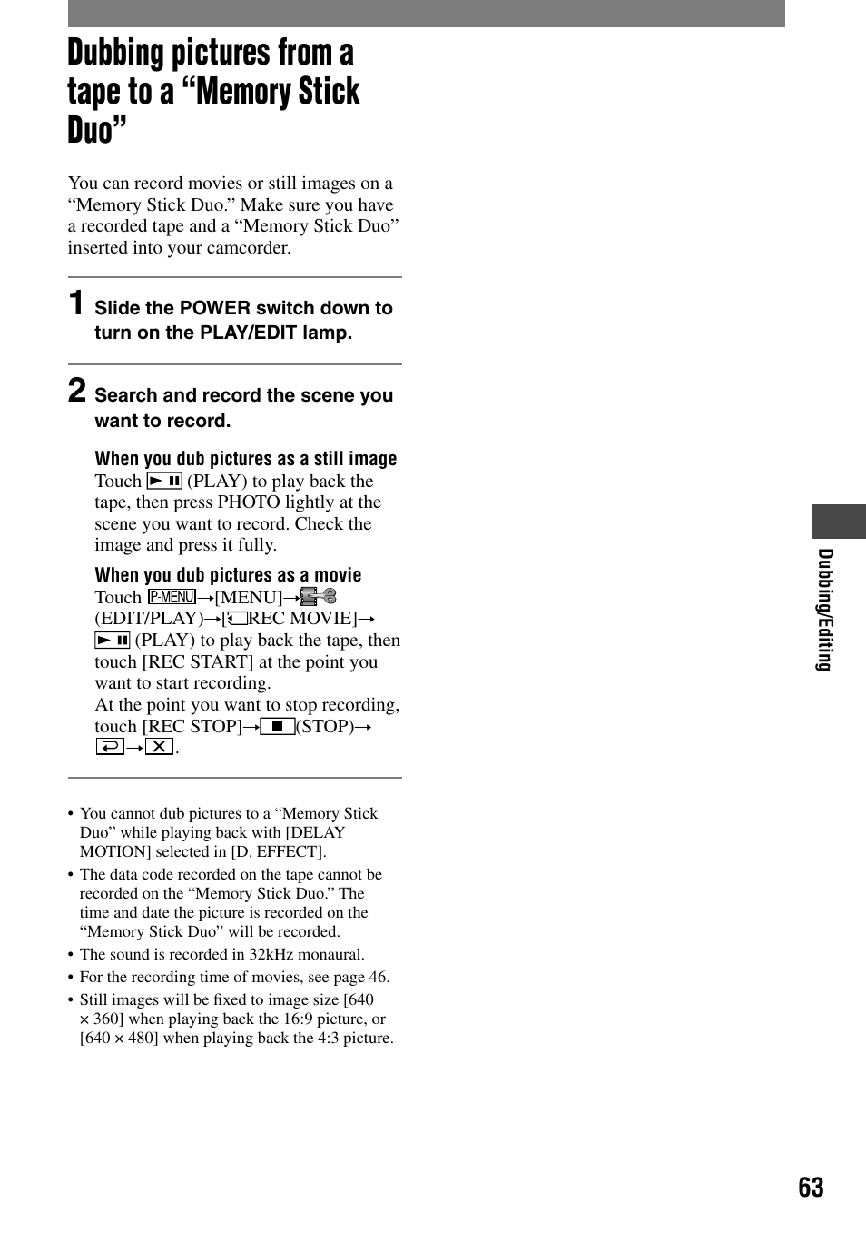 Sony DCR-HC90 User Manual | Page 63 / 123