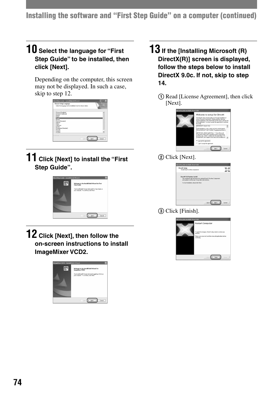 Sony DCR-HC90 User Manual | Page 74 / 123