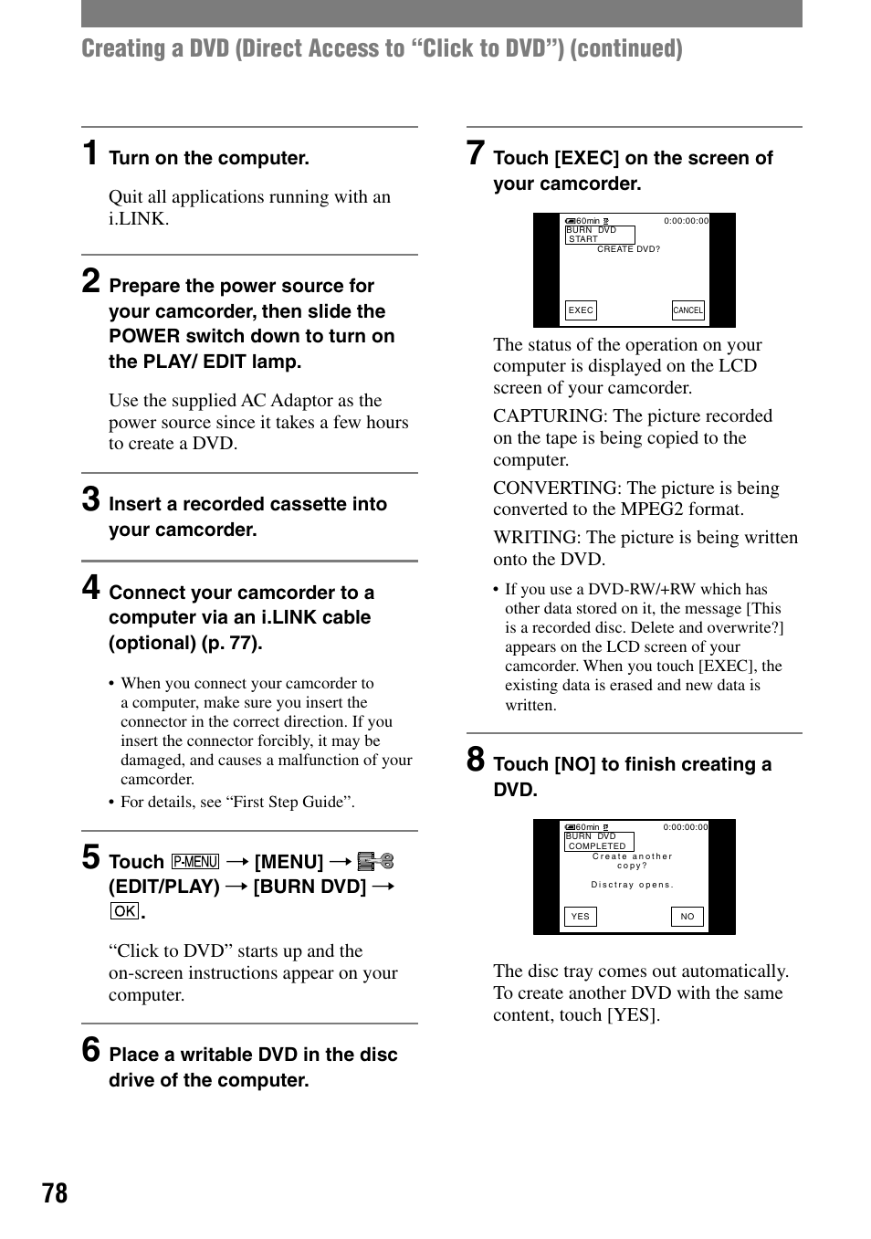 Sony DCR-HC90 User Manual | Page 78 / 123