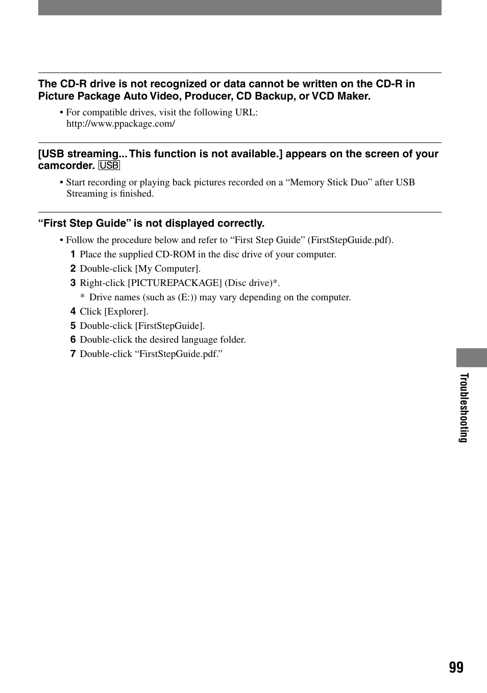 Sony DCR-HC90 User Manual | Page 99 / 123