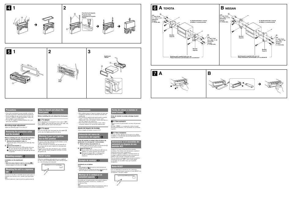 Toyota, Nissan | Sony CDX-GT700HD User Manual | Page 2 / 2