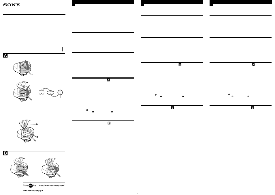 Sony ECM-S930C User Manual | 2 pages