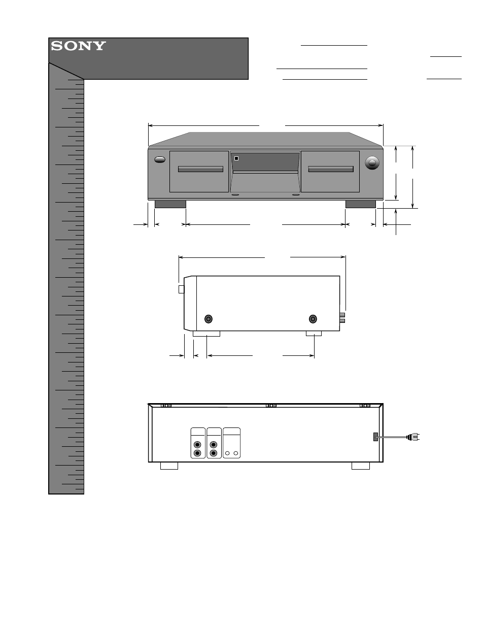 Sony TC-WE475 User Manual | 1 page