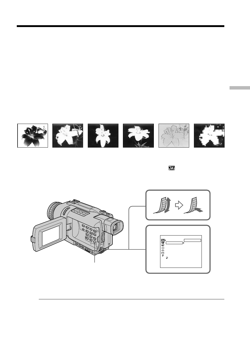 Using special effects – picture effect | Sony DCR-TRV240 User Manual | Page 47 / 212