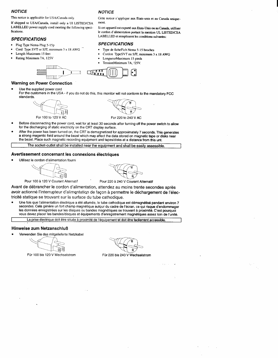 Ilüj | Sony CPD-200SX User Manual | Page 3 / 20