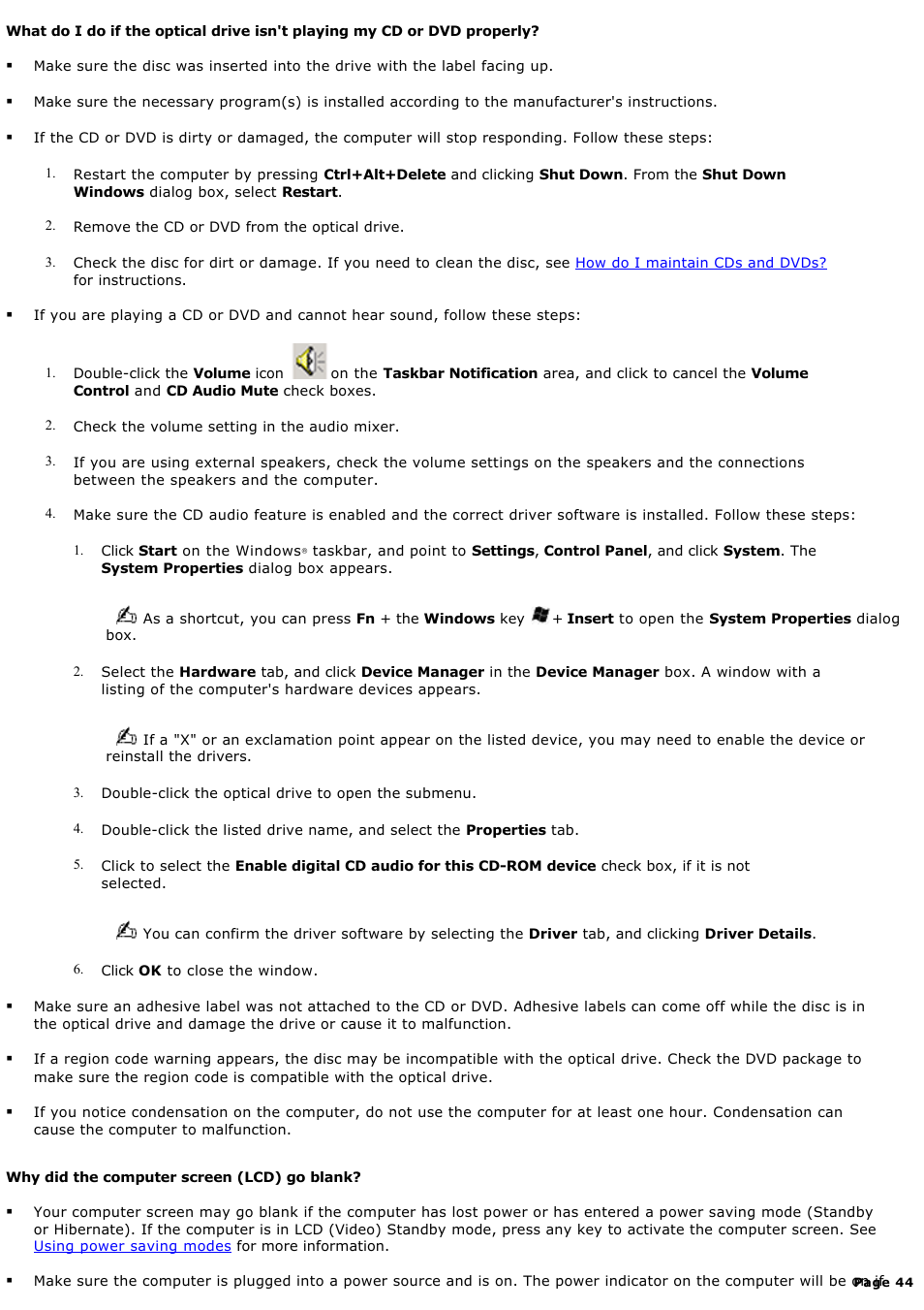 Sony PCG-V505DC2K User Manual | Page 44 / 131
