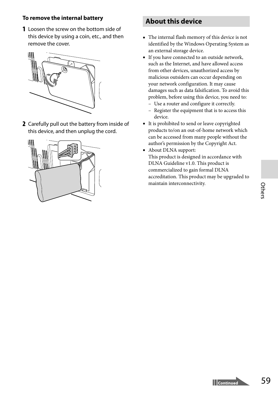 About this device | Sony VGF-WA1 User Manual | Page 59 / 75