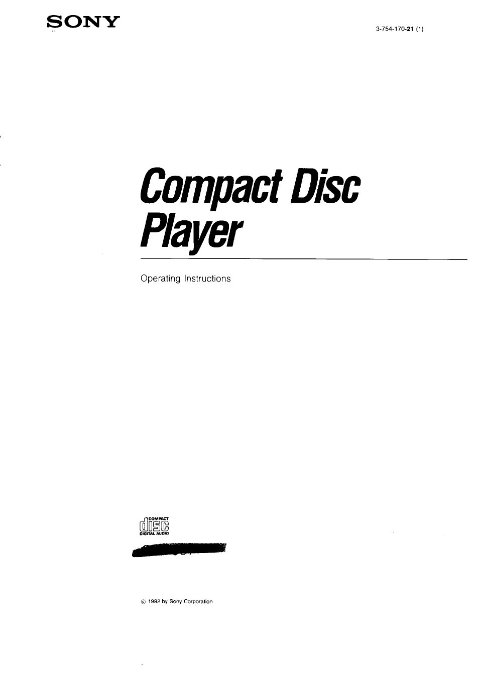 Sony CDP-997 User Manual | 43 pages