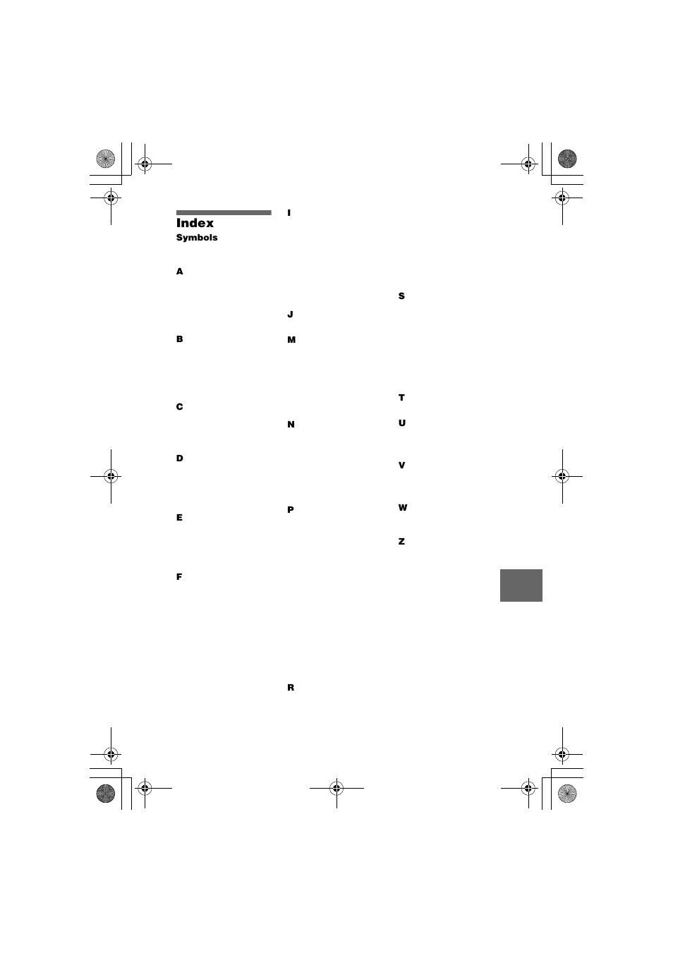 Index | Sony MVC-FD95 User Manual | Page 67 / 68