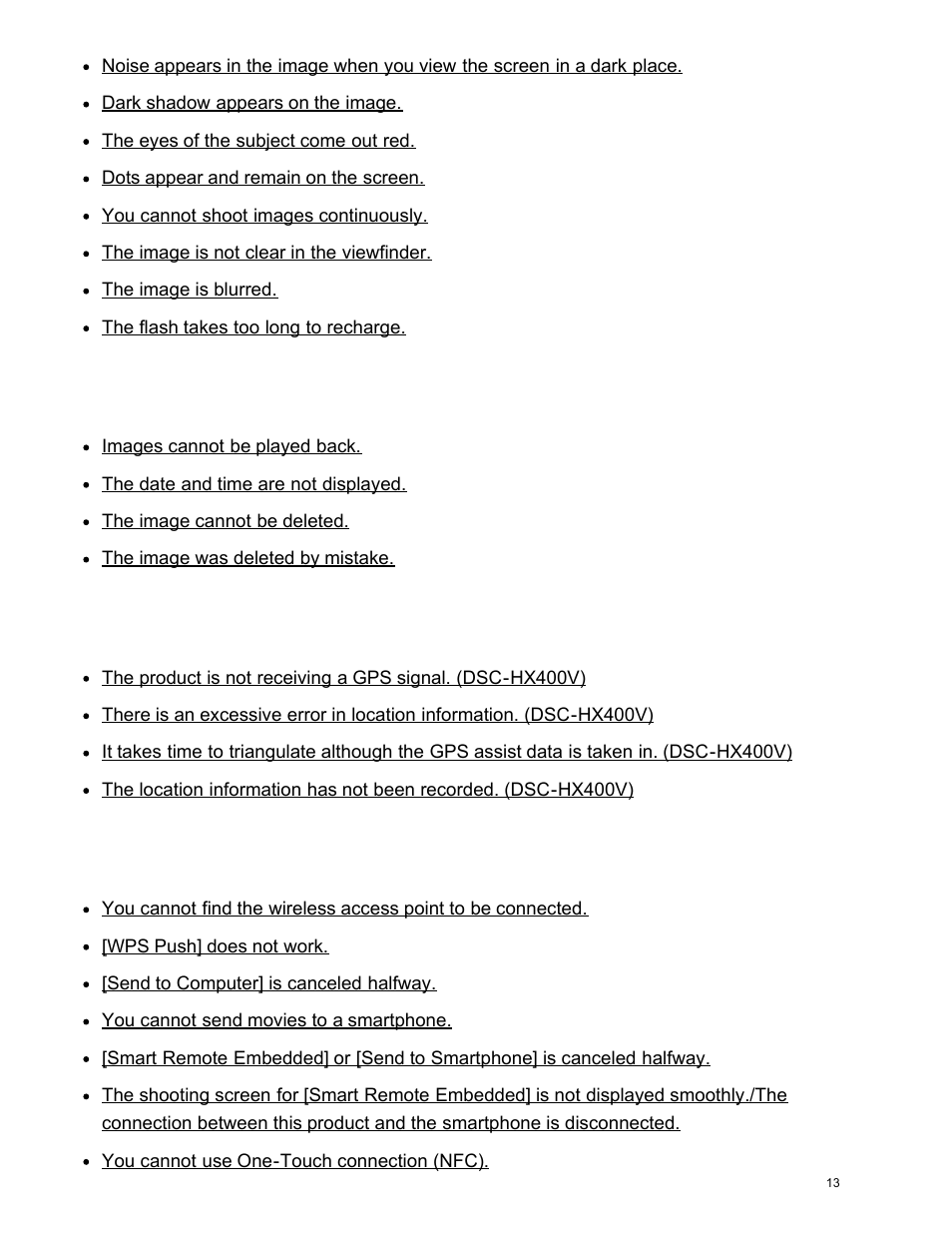 Viewing images, Wi-fi | Sony DSC-HX400V User Manual | Page 23 / 196