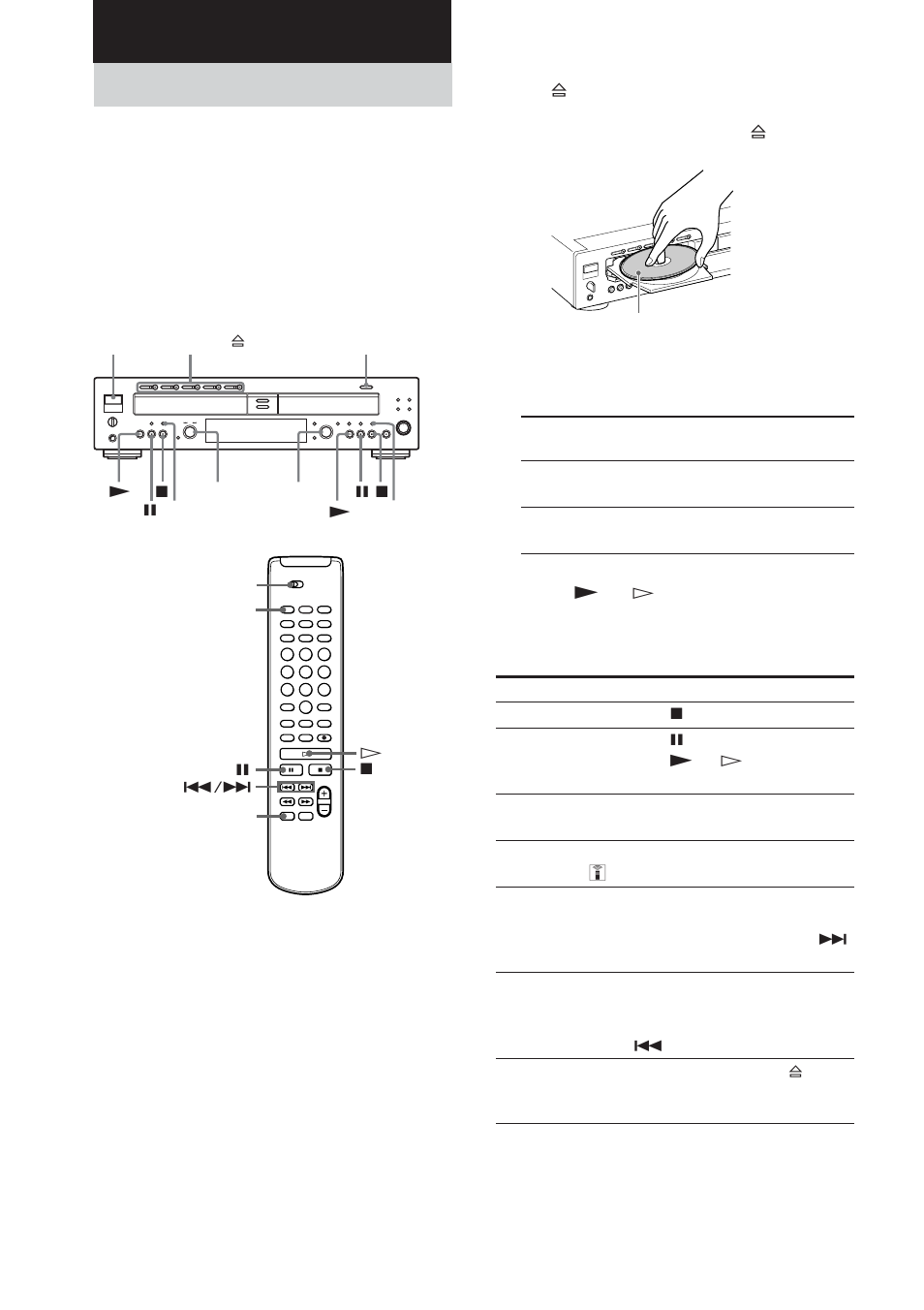 Playing a cd, Basic operations | Sony RCD-W2000ES User Manual | Page 8 / 44