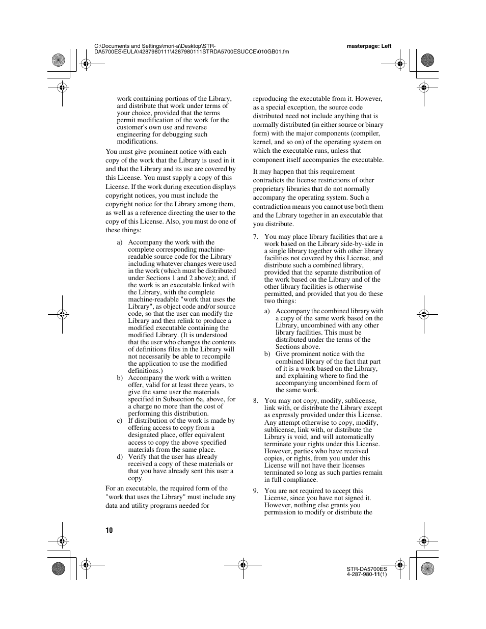 Sony STR-DA3700ES User Manual | Page 10 / 64