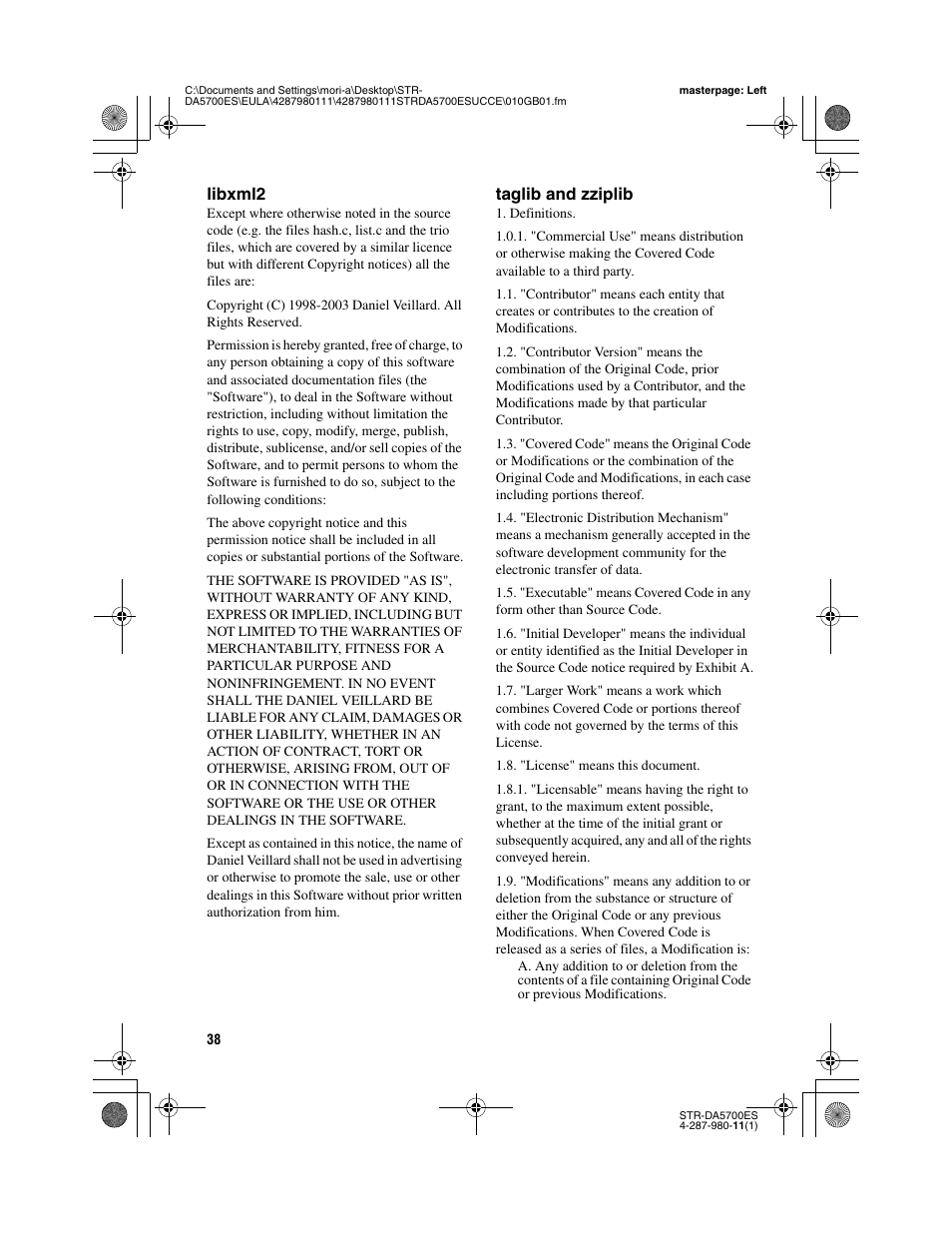 Sony STR-DA3700ES User Manual | Page 38 / 64