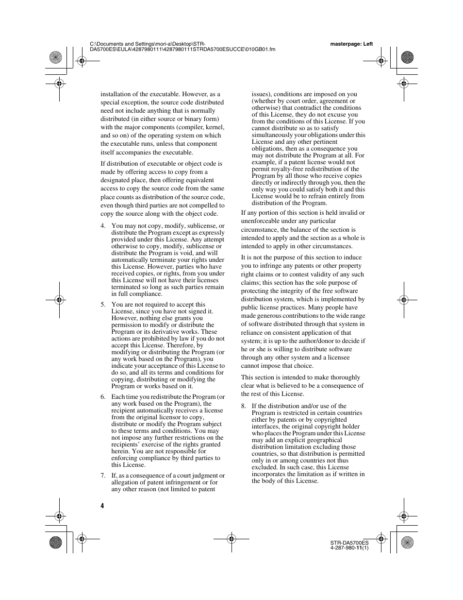 Sony STR-DA3700ES User Manual | Page 4 / 64