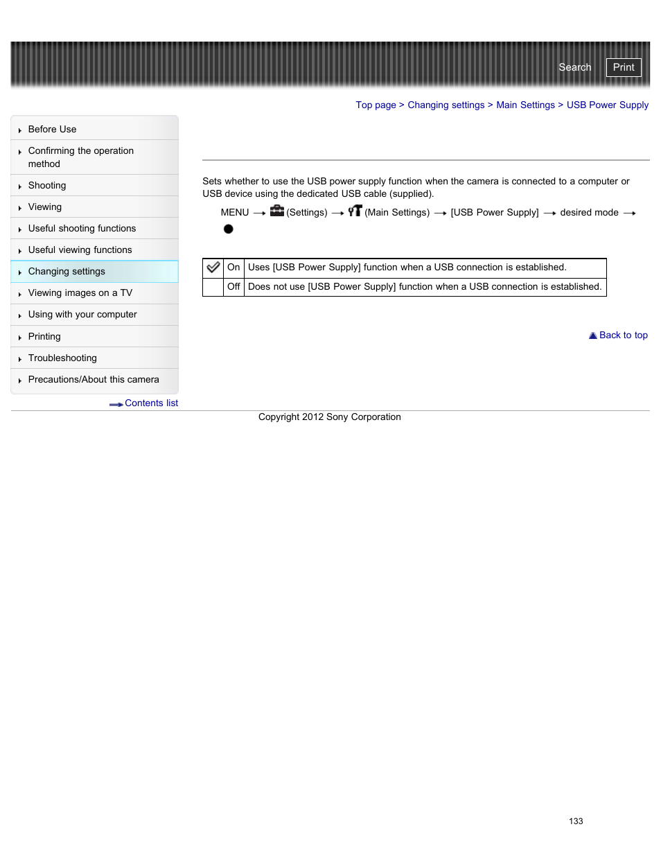 Usb power supply, Cyber-shot user guide | Sony DSC-W730 User Manual | Page 140 / 201