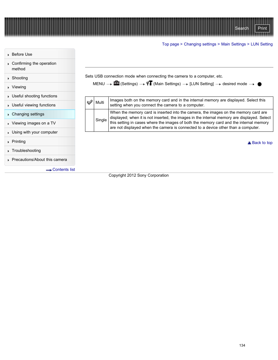 Lun setting, Cyber-shot user guide | Sony DSC-W730 User Manual | Page 141 / 201