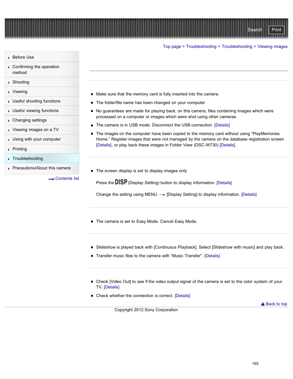 Viewing images, Cyber-shot user guide | Sony DSC-W730 User Manual | Page 172 / 201