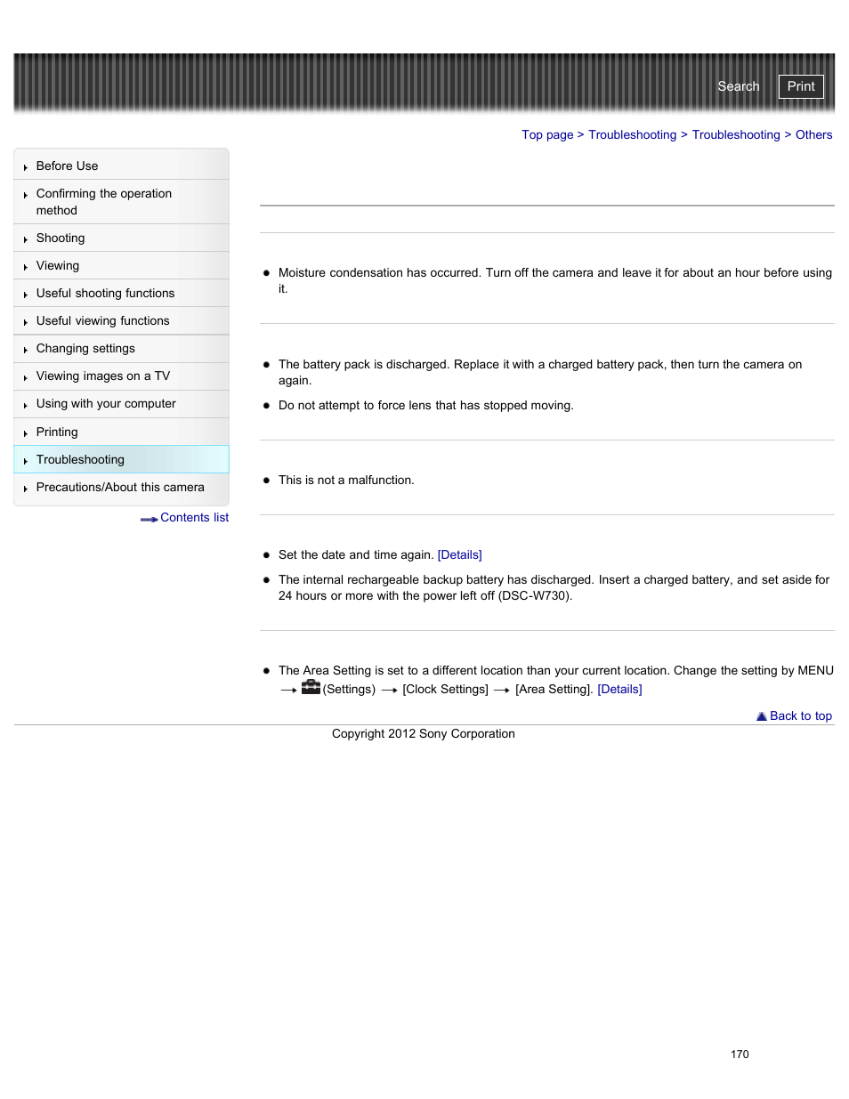 Others, Cyber-shot user guide | Sony DSC-W730 User Manual | Page 177 / 201