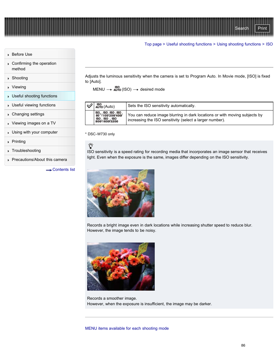 Cyber-shot user guide | Sony DSC-W730 User Manual | Page 93 / 201