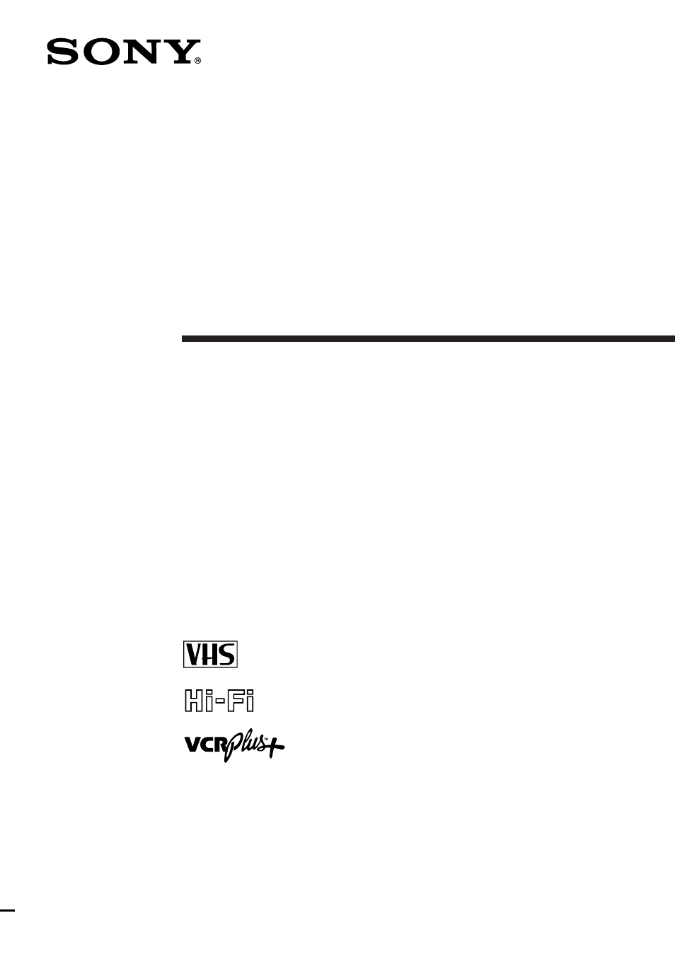 Sony SLV-777HF User Manual | 88 pages